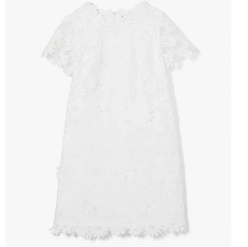 NWT Kate Spade Floral Lace Shirt Dress White Lace Shirt Sleeve Femenin 8 - Picture 2 of 10